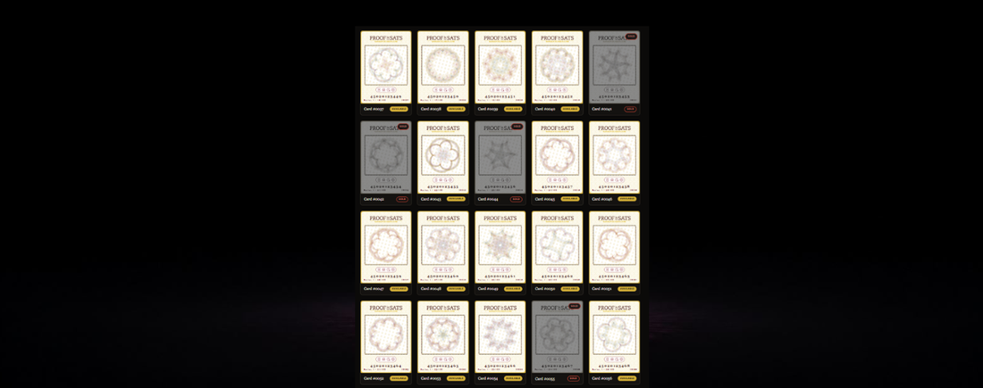 Proof of Sats Series 1 is now available